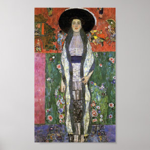 Adele Bloch by Gustav Klimt art nouveau art Poster