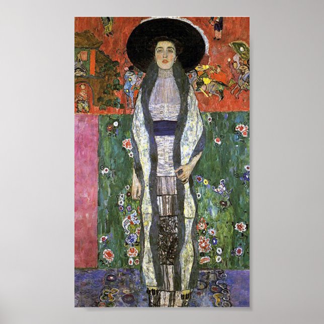 Adele Bloch by Gustav Klimt art nouveau art Poster (Front)