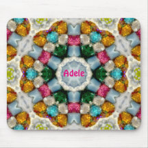 ADELE ~ Colourful Gems Pattern ~ Personalised