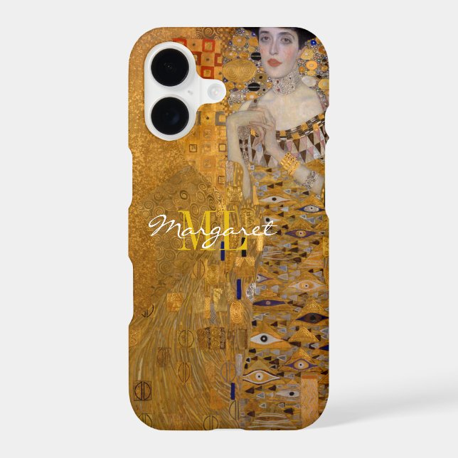 Adele, Lady in Gold by Gustav Klimt, Monogrammed (Back)