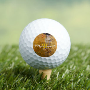 Adele, Lady in Gold by Gustav Klimt, Monogrammed Golf Balls