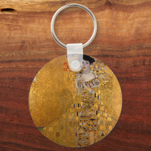 Adele, Lady in Gold by Gustav Klimt, Vintage Key Ring