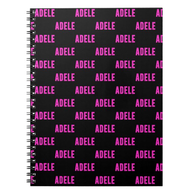 Adele name, for Adele Notebook (Front)