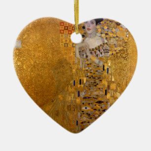 Adele, The Lady in Gold - Gustav Klimt Ceramic Tree Decoration