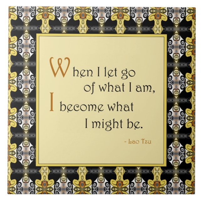Adeli w/ Quote  Ceramic Tile (Front)
