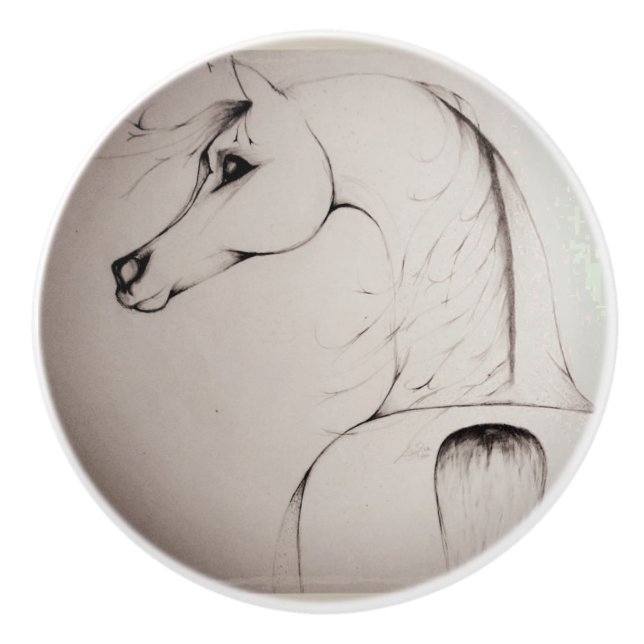 Adelia Audi Arabian Mare ... Ceramic Knob (Front)