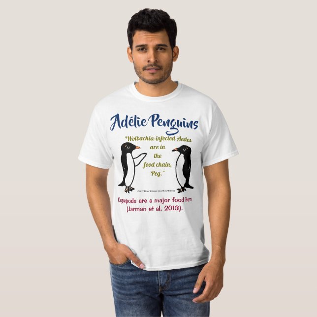 Adélie Penguins by RoseWrites T-Shirt (Front Full)