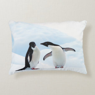 Adelie Penguins Decorative Cushion