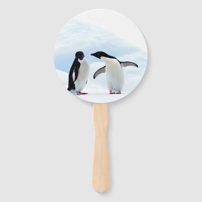 Adelie Penguins Hand Fan (Front)