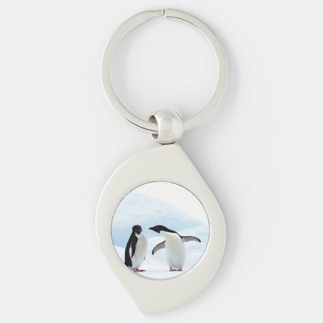 Adelie Penguins Key Ring (Front)