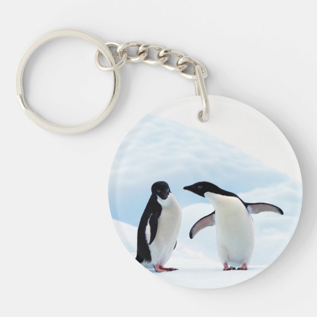 Adelie Penguins Key Ring (Front)