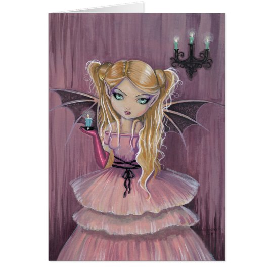 Adeline in Pink Gothic Vampire Card