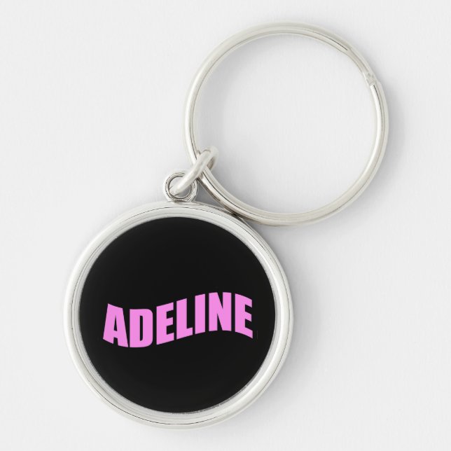 Adeline personal name key ring (Front)