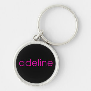 Adeline personal name key ring