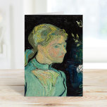 Adeline Ravoux | Vincent van Gogh Card<br><div class="desc">Adeline Ravoux (1890) by Vincent van Gogh is a poignant portrait of a young girl, Adeline Ravoux, who was the innkeeper's daughter where Van Gogh stayed in Auvers-sur-Oise. The painting features the subject with a thoughtful expression, her auburn hair neatly styled, and her figure outlined in soft yet vibrant brushstrokes....</div>