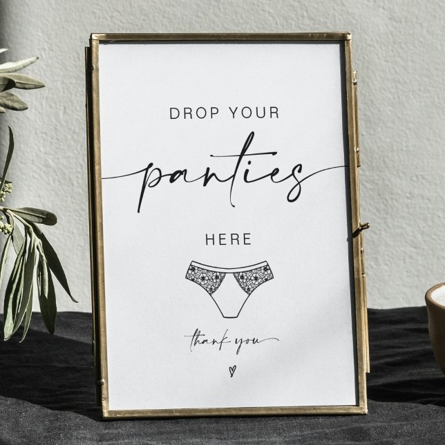 ADELLA Drop Your Panties Bachelorette Game Sign (Creator Uploaded)