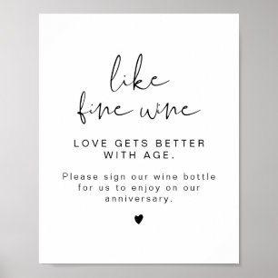 ADELLA Edgy Minimal Wine Wedding Guestbook Sign