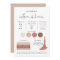 ADELLA Edgy Modern EDITABLE Bridesmaid Info Card