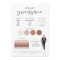 ADELLA Edgy Modern EDITABLE Groomsman Info Card