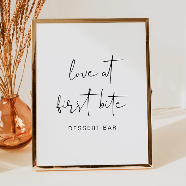 ADELLA Edgy Modern Minimalist Dessert Bar Poster (Creator Uploaded)