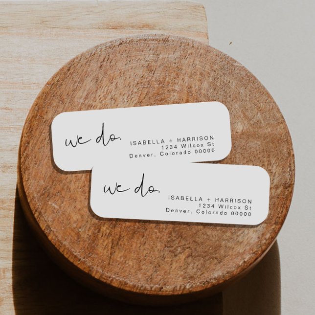 Adella Edgy Modern Minimalist Return Address Label (Creator Uploaded)