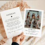 ADELLA Minimal Photo Maid of Honour Proposal Card<br><div class="desc">This bridesmaid proposal card features an edgy handwritten font, modern minimalist design and a square frontside photo. This 'will you be my maid of honour' card features an editable backside so you can add a special note to your bridesmaid. Easily edit *most* wording to meet your needs and edit all...</div>