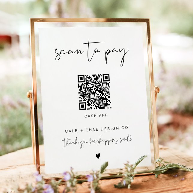 ADELLA Minimalist Small Business Payment Sign (Creator Uploaded)