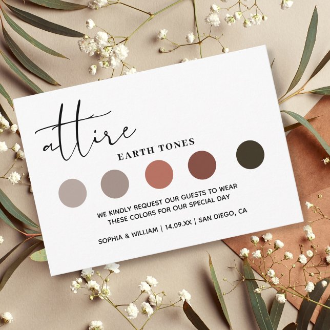 ADELLA Minimalist Wedding Attire Dress Code Cards (Creator Uploaded)