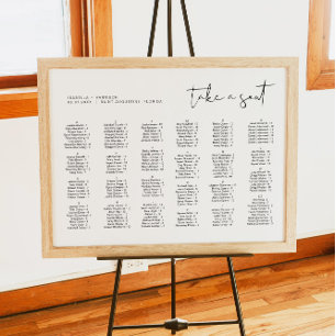 ADELLA Modern Alphabetical Wedding Seating Chart
