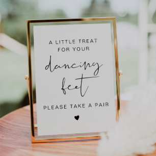 ADELLA Modern Minimal Dancing Shoes Flip Flop Sign Invitation