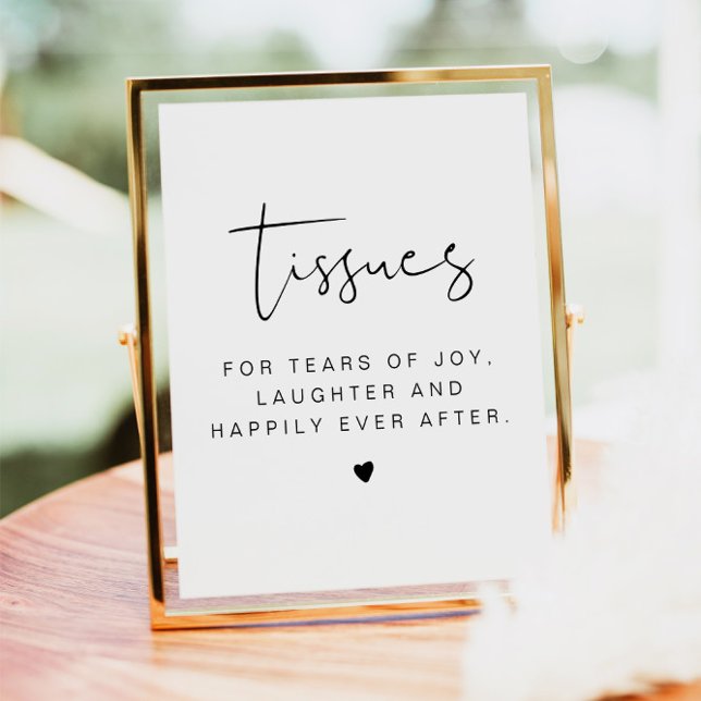 ADELLA Modern Minimal Tissues Wedding Sign (Creator Uploaded)