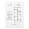 ADELLA Modern Minimal Welcome Letter Timeline Card