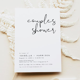 ADELLA Modern Minimalist Couples Shower Invitation