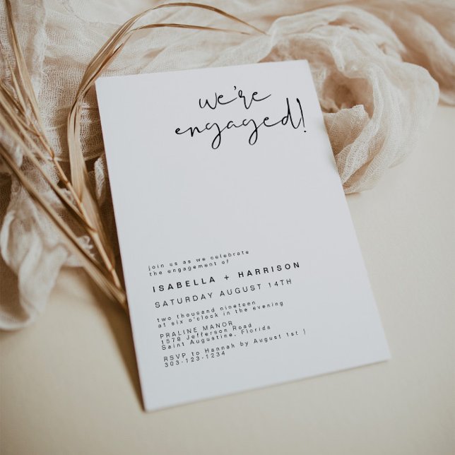 ADELLA- Modern Minimalist Engagement Announcement (Creator Uploaded)