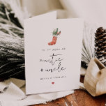 ADELLA Modern Stocking Auntie and Uncle Christmas Holiday Card<br><div class="desc">This Christmas card features a cute watercolor stocking stuffed with pine and candy canes and an edgy modern font combination. This holiday card states,  "To my amazing auntie and uncle. Merry Christmas." It's perfect for your favourite aunt and uncle out there.</div>