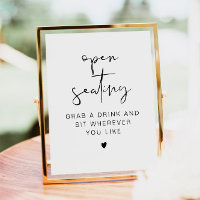ADELLA Modern Wedding Open Seating Sign