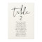 ADELLA Vertical Modern Minimal Table Seating Card