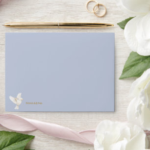 ADELLE Simple Dusk Blue Couple Wedding Envelope