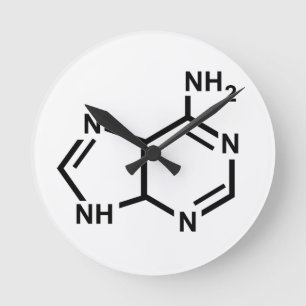 Adenine Round Clock