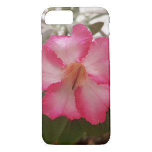 Adenium pink white flowers floral nature graden pl iPhone 8/7 case