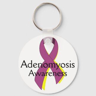 Adenomyosis Awareness key chain