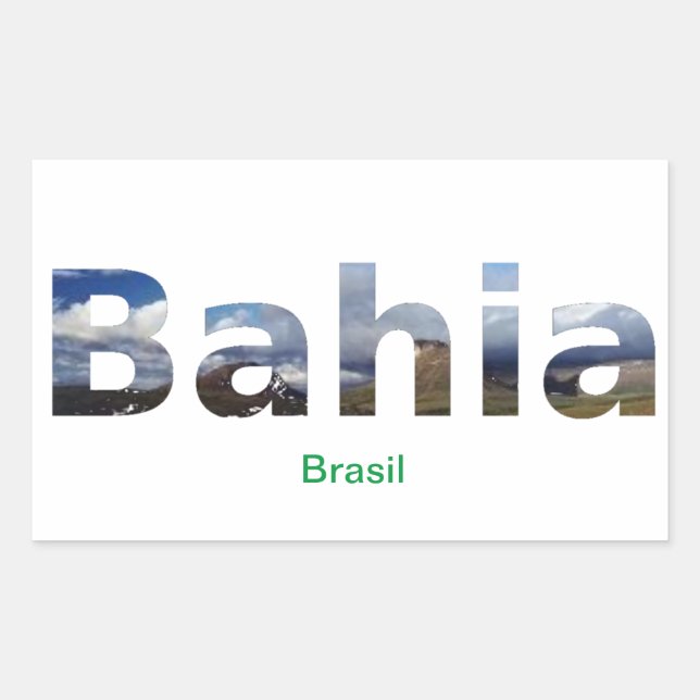 Adesivo Bahia Rectangular Sticker (Front)
