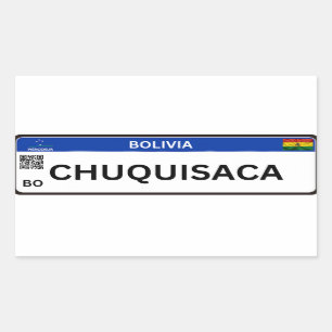 Adesivo Chuquisaca Mercosul Rectangular Sticker