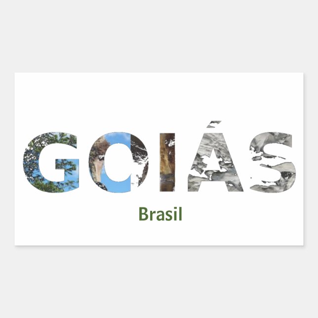 Adesivo Goiás Rectangular Sticker (Front)