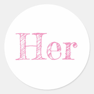 Adesivo Her Classic Round Sticker