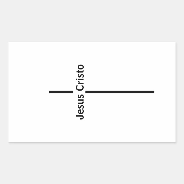 Adesivo Jesus Cristo Rectangular Sticker (Front)