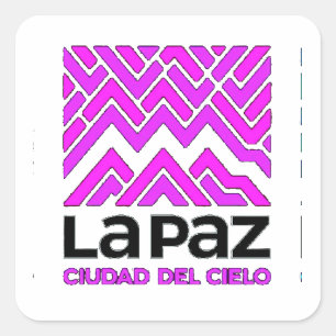 Adesivo La Paz ciudad del cielo Square Sticker
