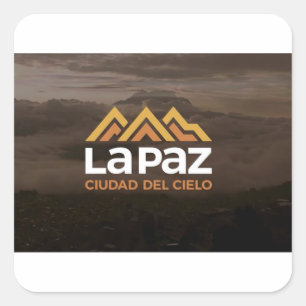 Adesivo La Paz ciudad del cielo Square Sticker