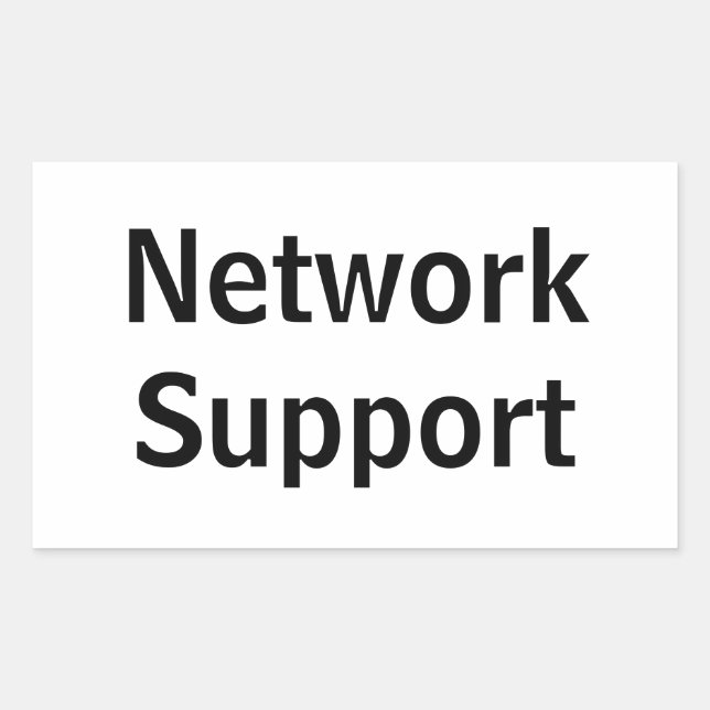 Adesivo  network Support Rectangular Sticker (Front)