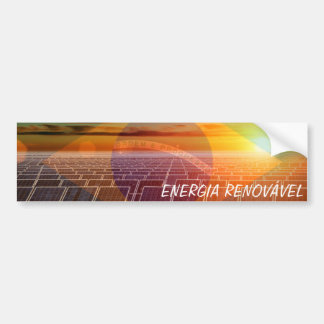 Adesivo para carro ENERGIA RENOVÁVEL Bumper Sticker